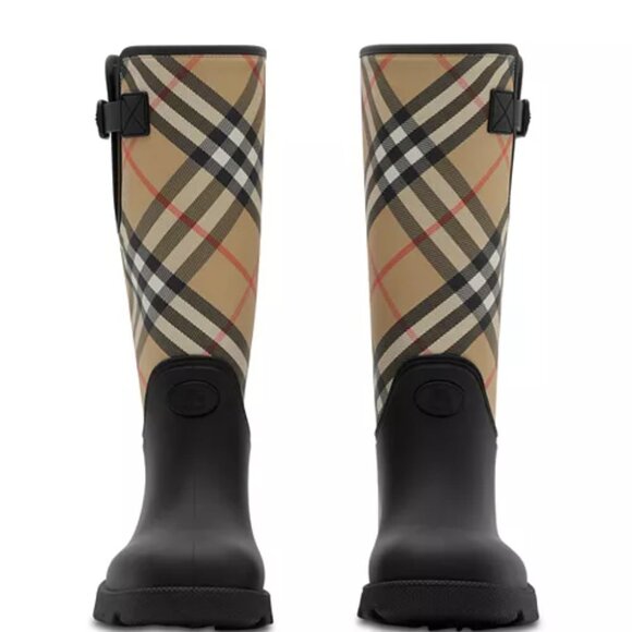 Burberry Women's Black High Rain Boots 8 US | 38 EU - Picture 2 of 4